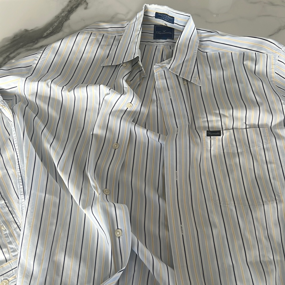 Faconnable men’s button down long sleeve size M